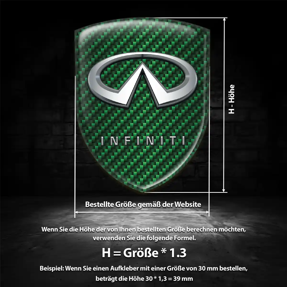 Infiniti Emblem Wappen Aufkleber Auto Edles Design