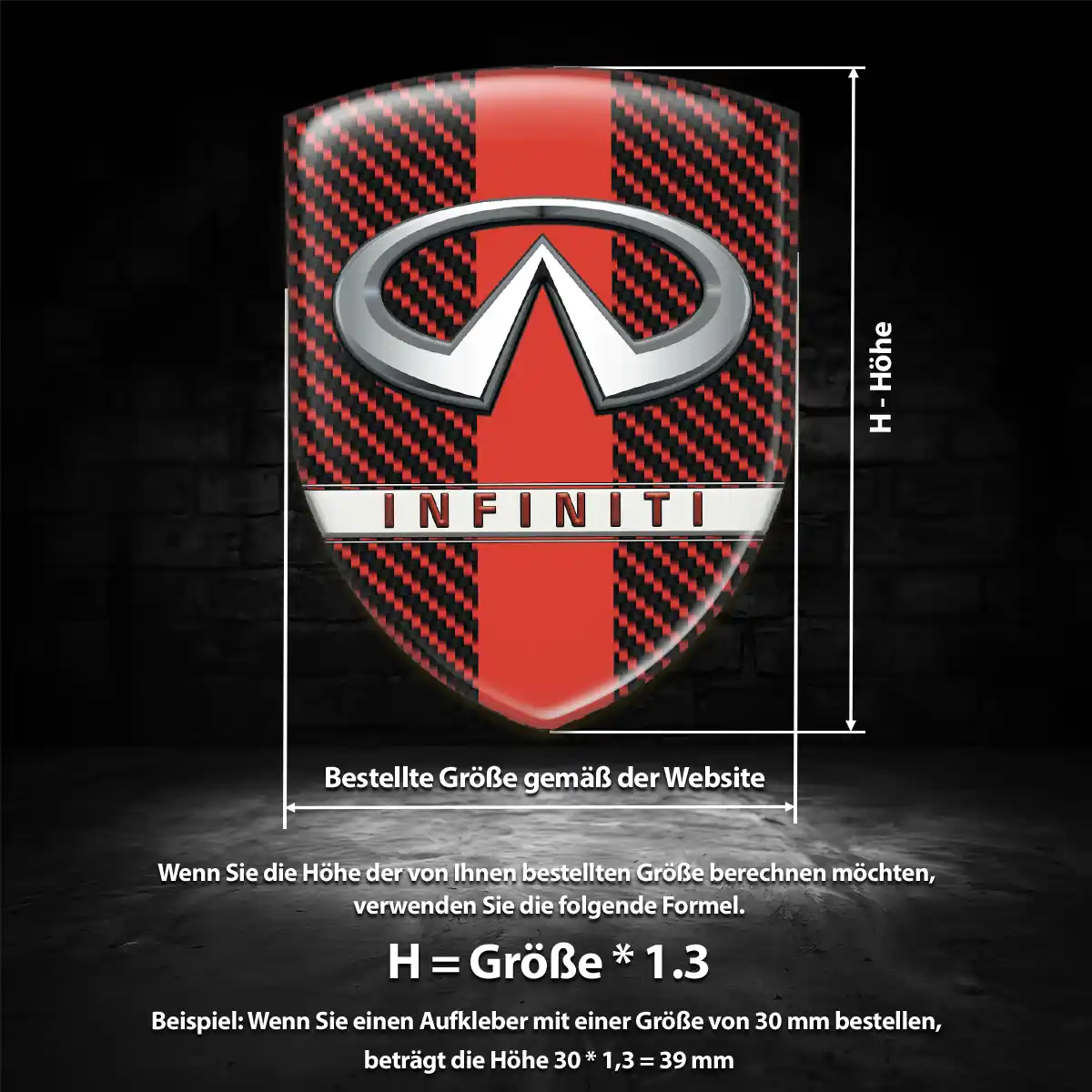 Infiniti Emblem Wappen Aufkleber Auto Modernes Design