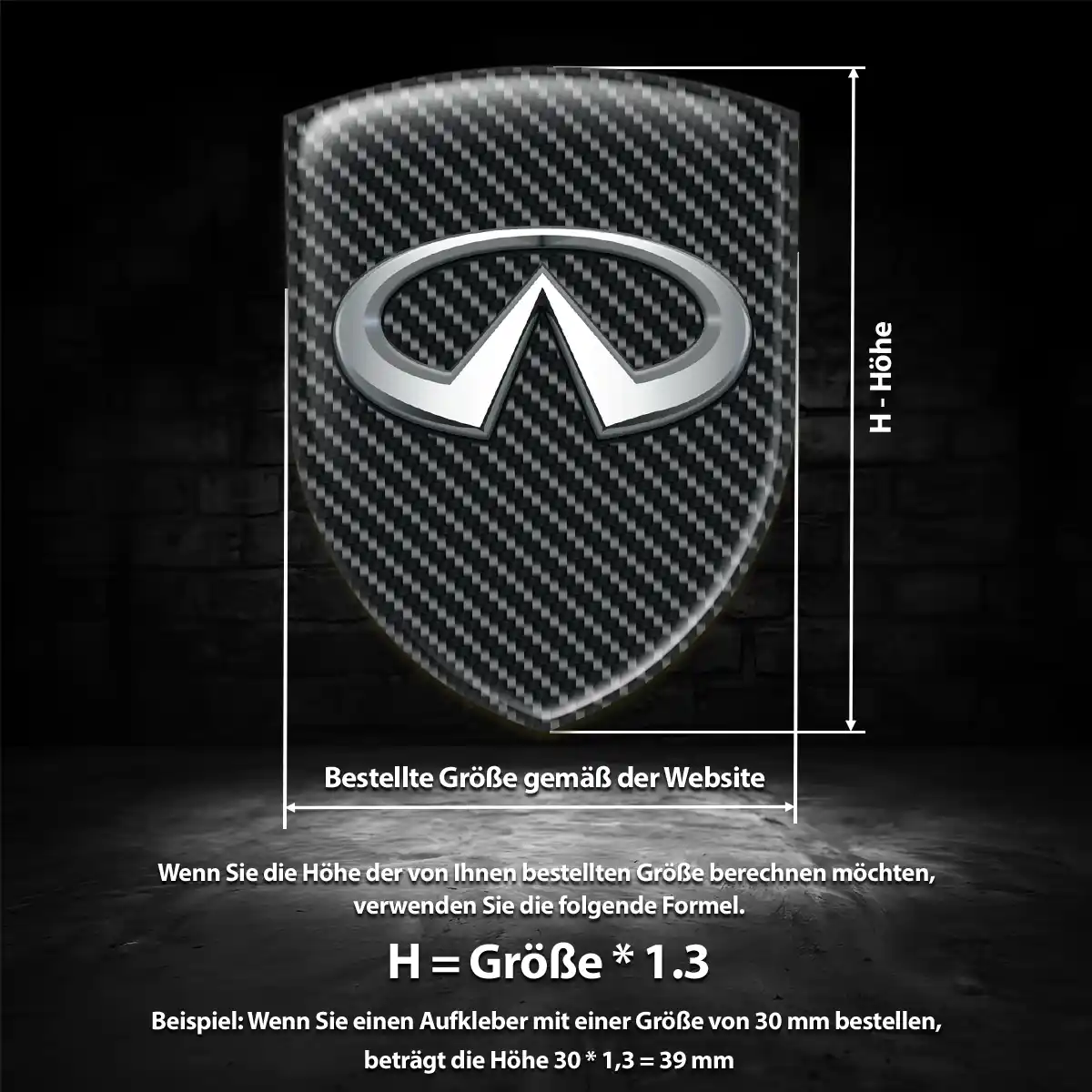 Infiniti Emblem Wappen Aufkleber Überzeugende Qualität