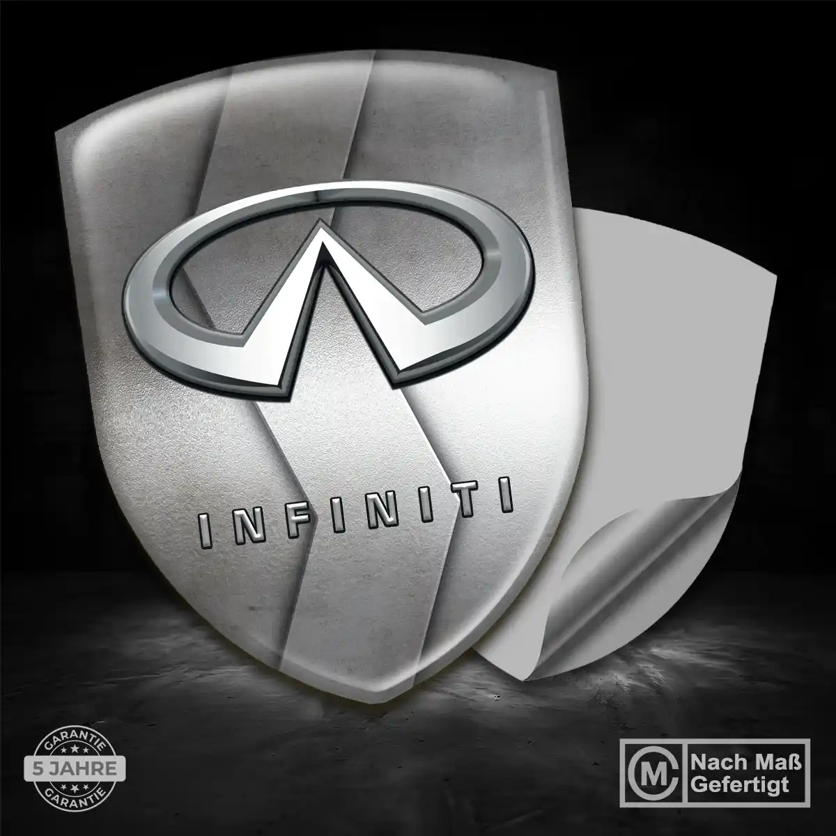 Infiniti Emblem Wappen Aufkleber Hochwertiges Harz