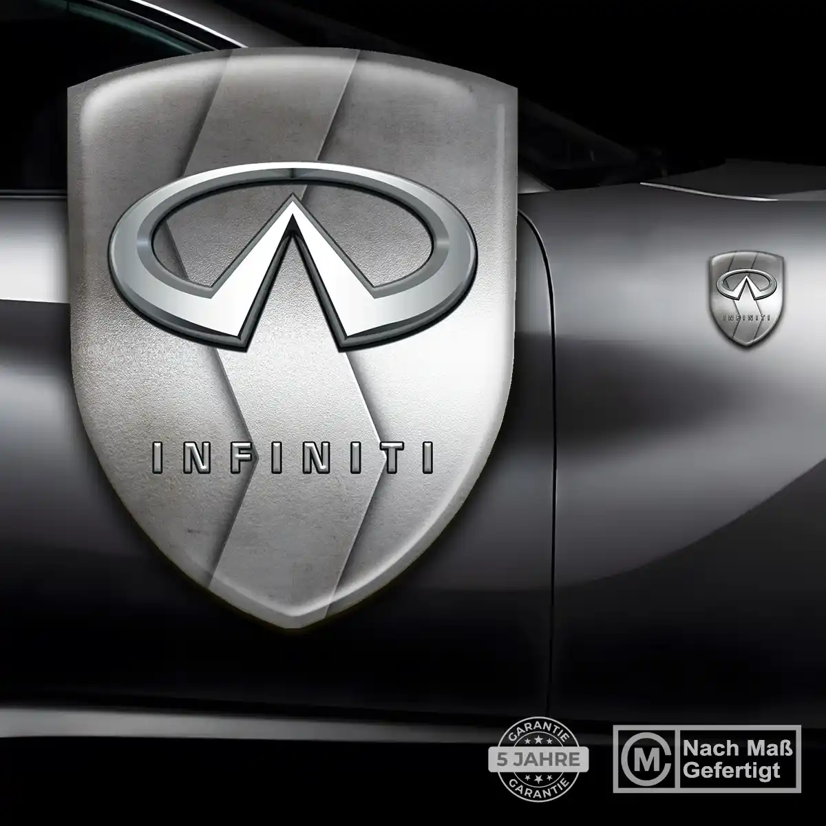 Infiniti Emblem Wappen Aufkleber Hochwertiges Harz