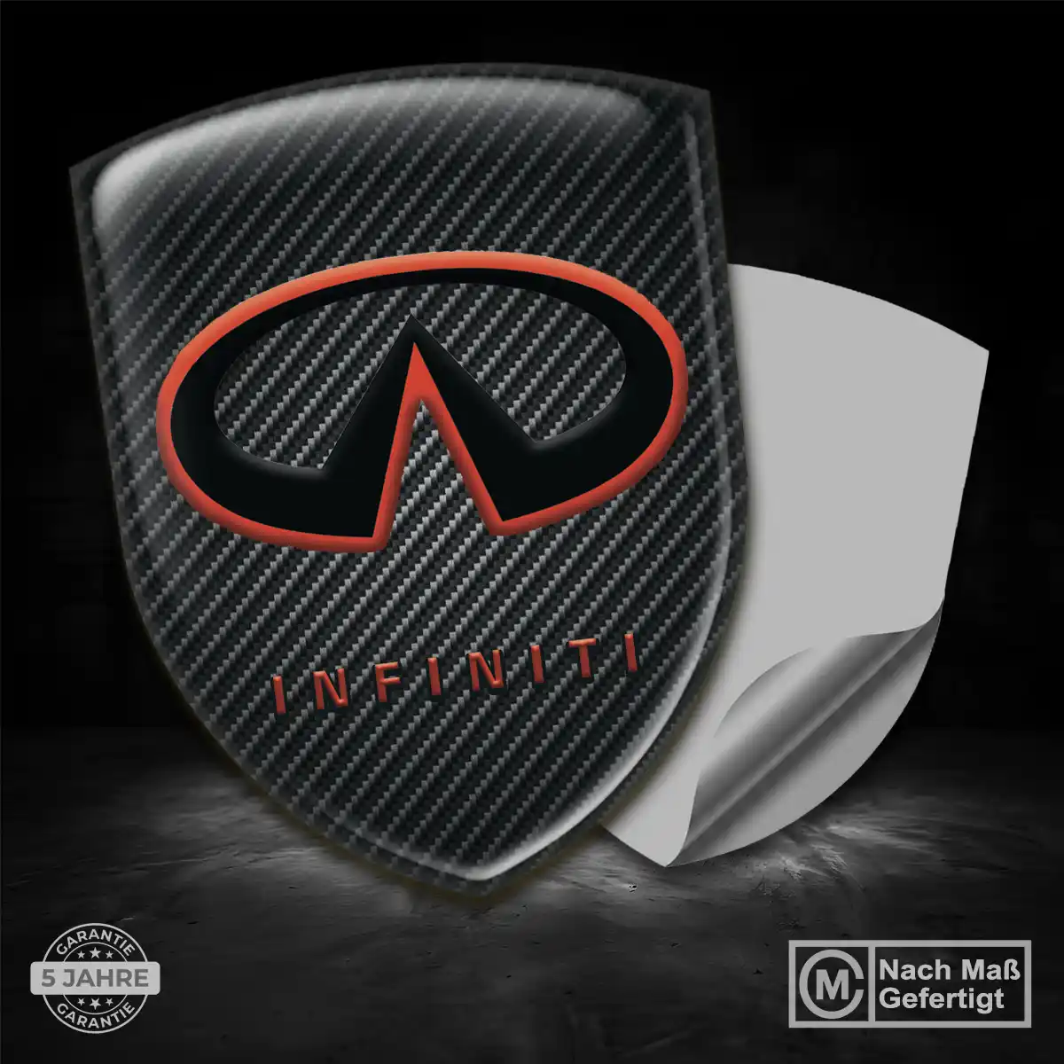 Infiniti Emblem Wappen Aufkleber Interieurdesign