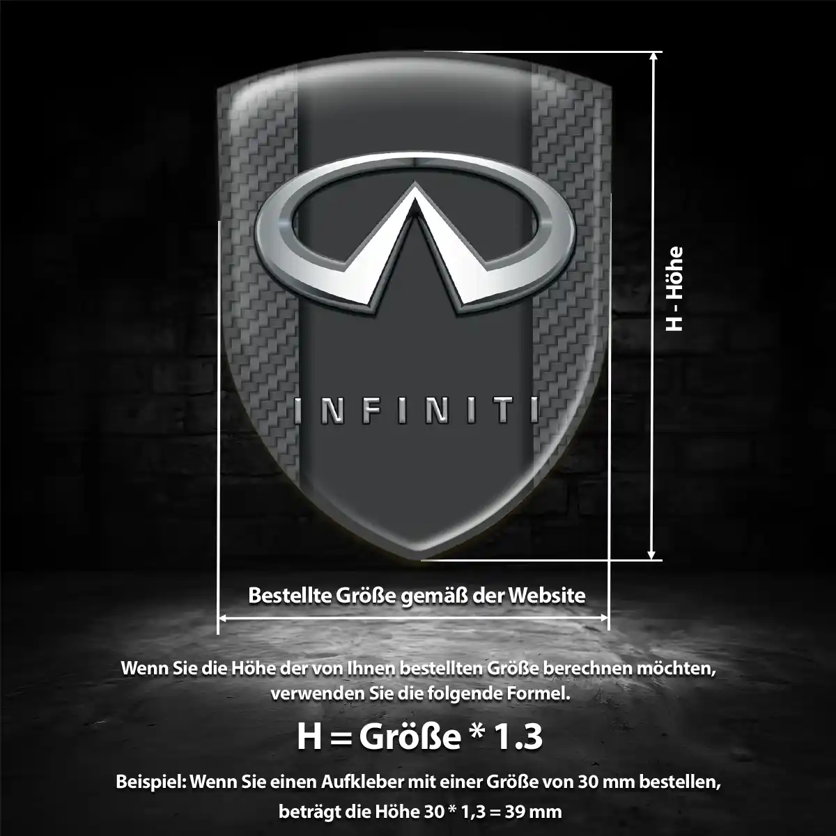 Infiniti Emblem Wappen Ausdrucksstarkes Design
