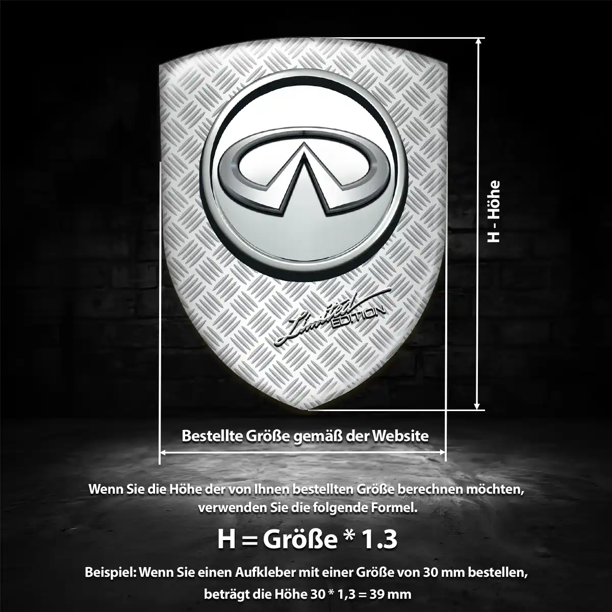 Infiniti Emblem Wappen Auto Ausdrucksstarkes Design