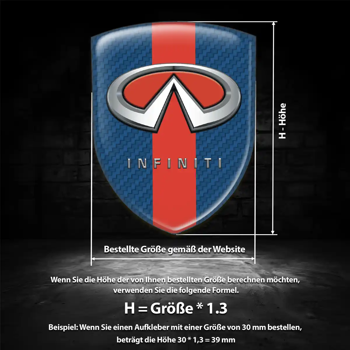 Infiniti Emblem Wappen Auto Höchste Qualität