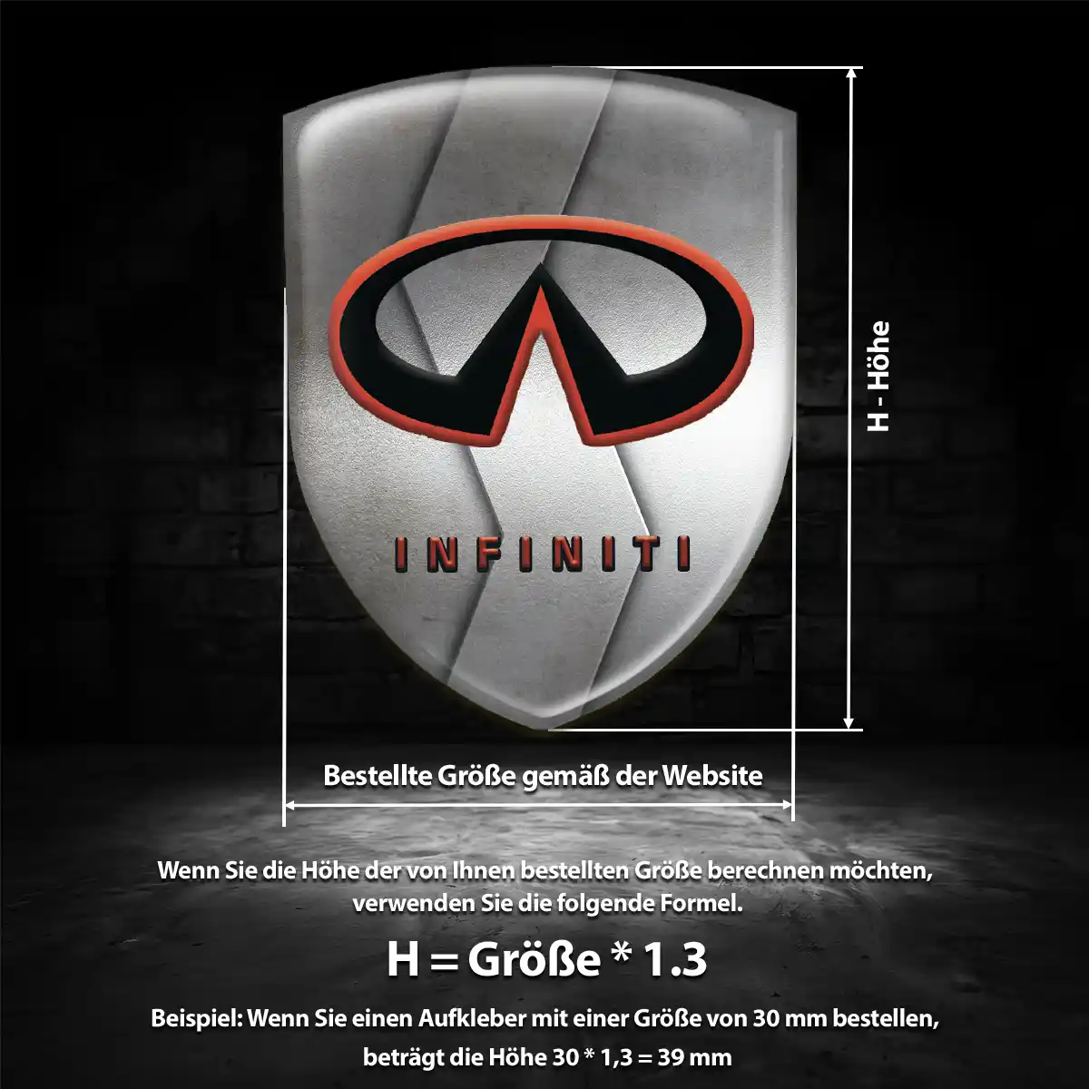 Infiniti Emblem Wappen Auto Hohe Qualität