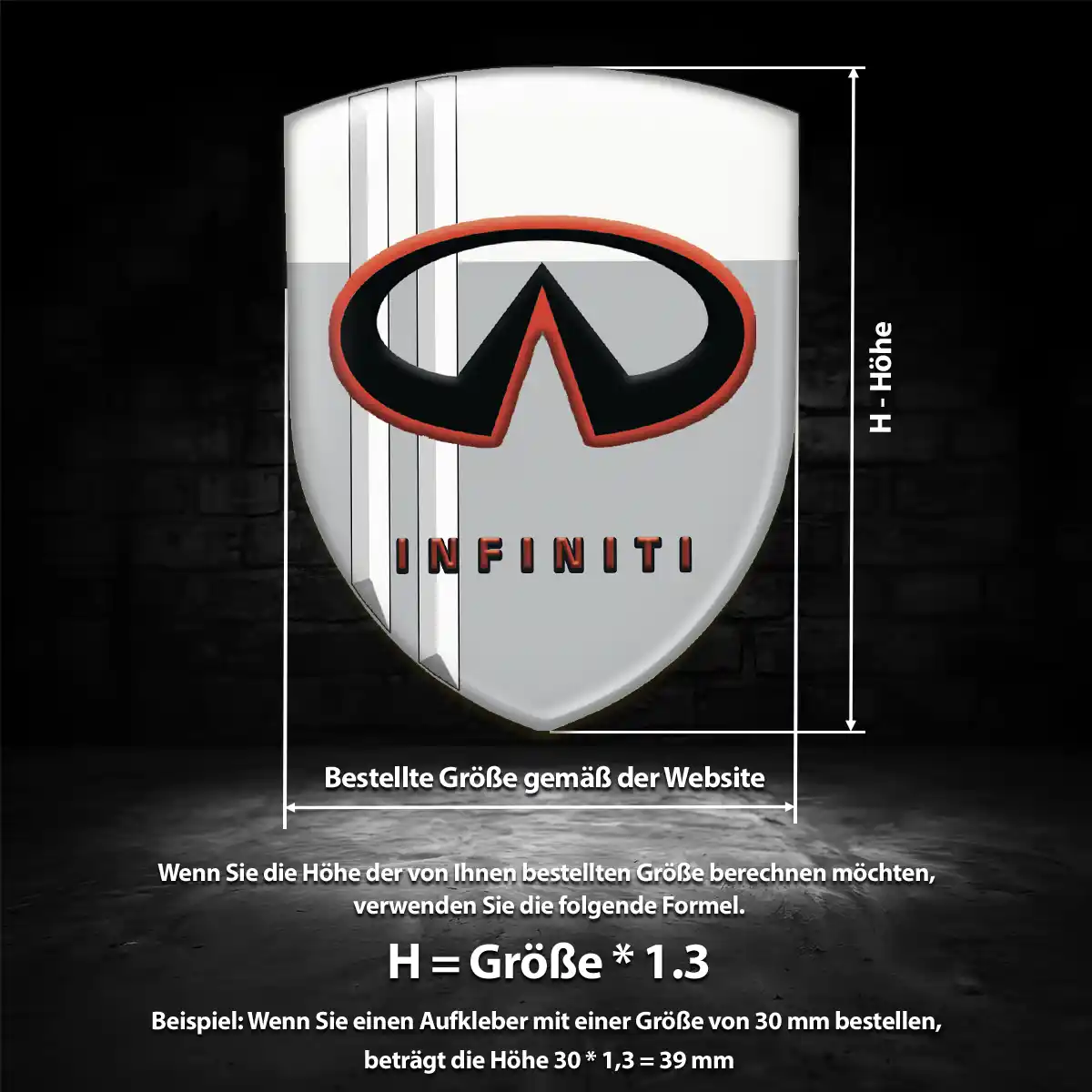 Infiniti Emblem Wappen Auto Interieurdesign