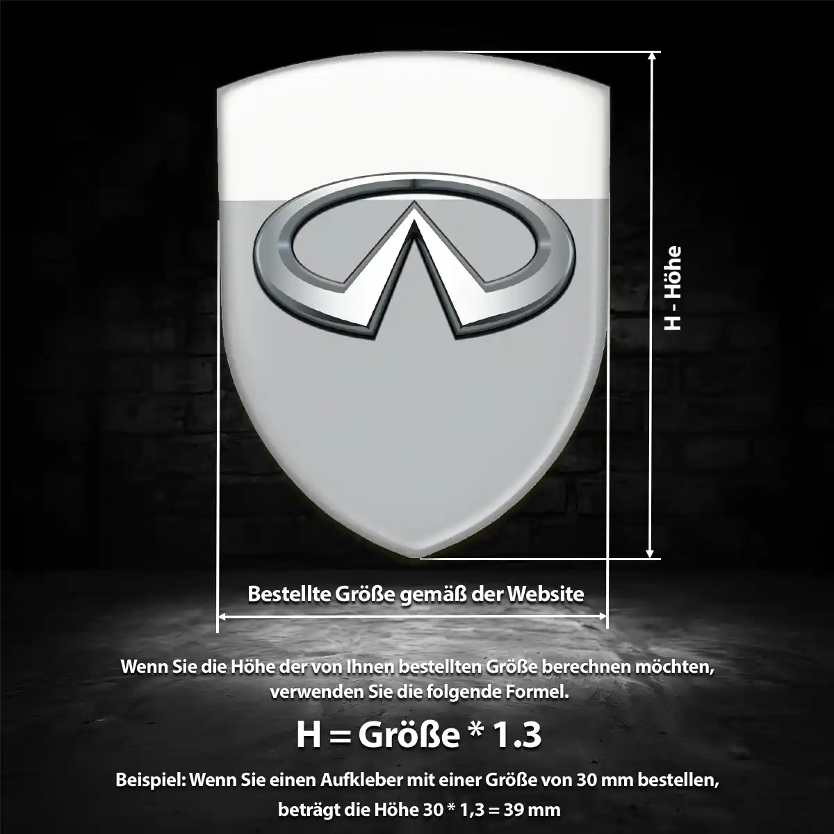 Infiniti Emblem Wappen Auto Spitzenqualität