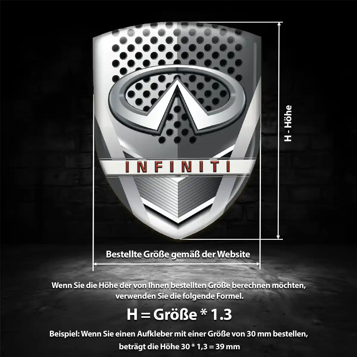 Infiniti Emblem Wappen Hohe Qualität