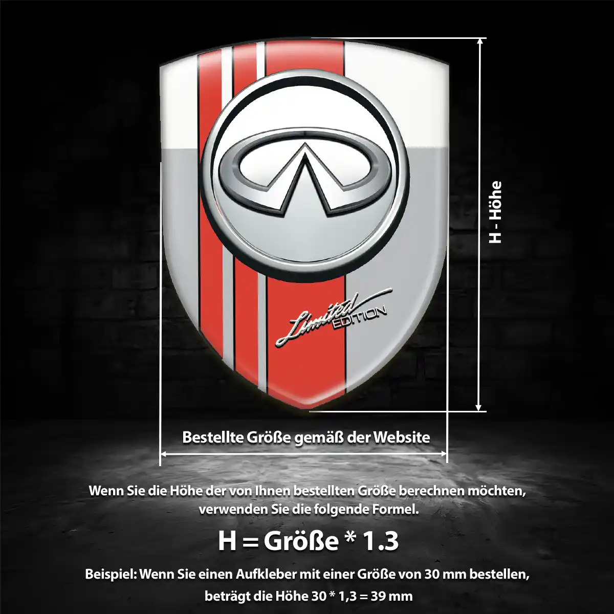 Infiniti Emblem Wappen Luxus-Edition