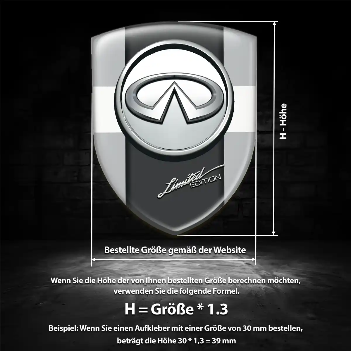 Infiniti Emblem Wappen Stilvolles Design