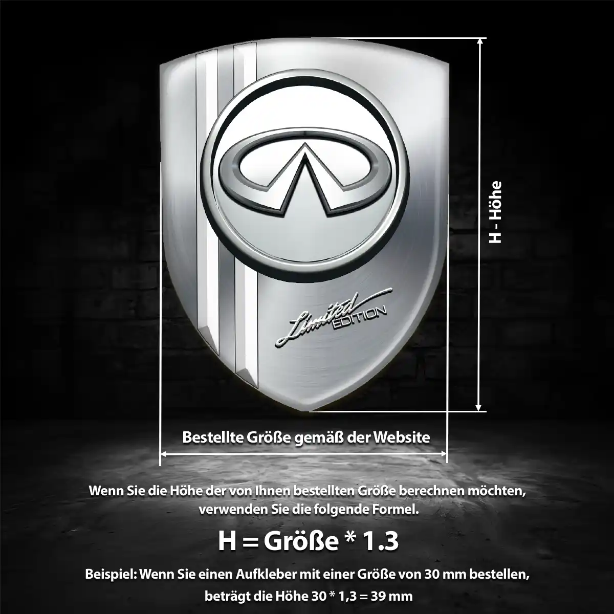 Infiniti Embleme Ausdrucksstarkes Design