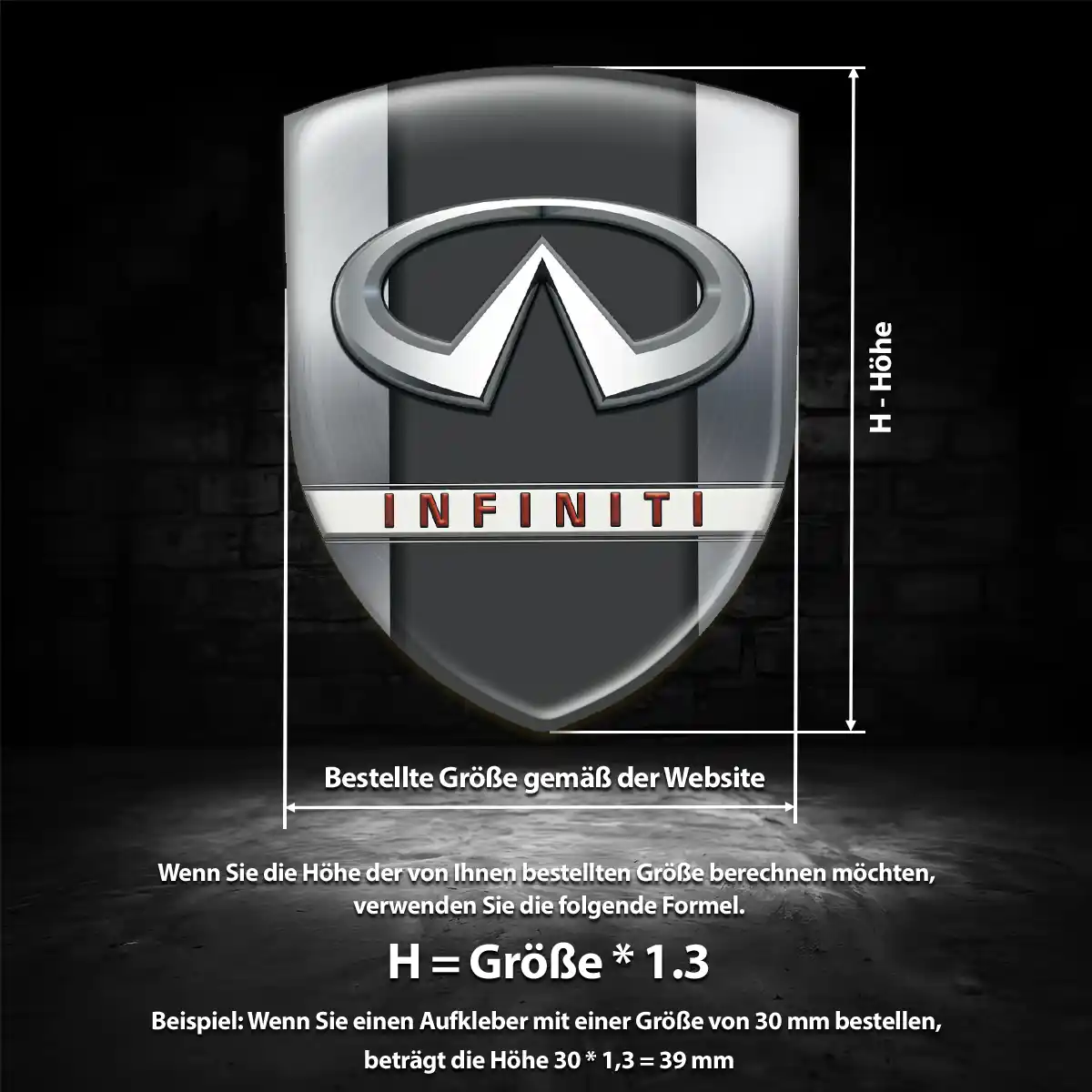 Infiniti Embleme Auto Hochwertiges Harz