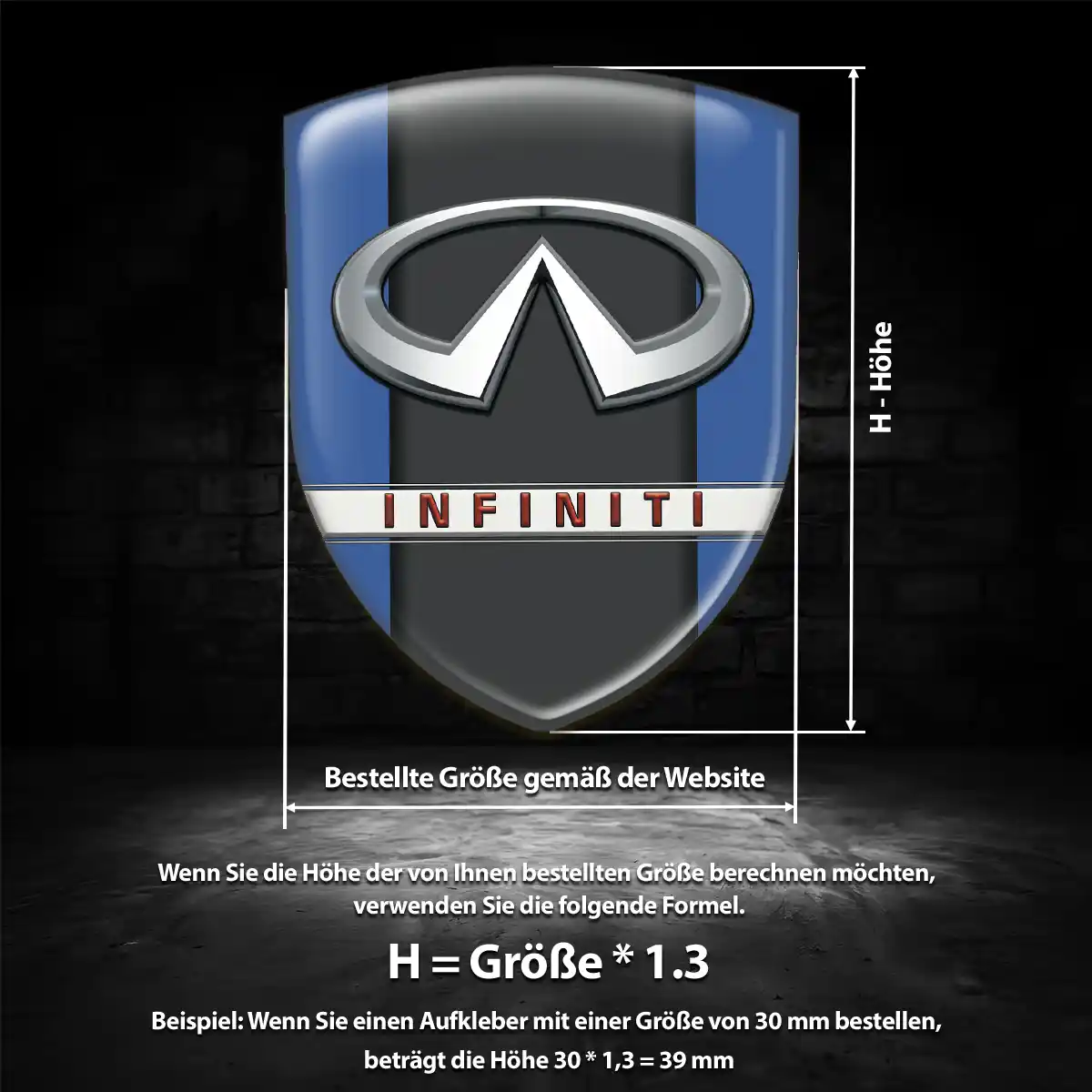 Infiniti Embleme Auto Premiumqualität