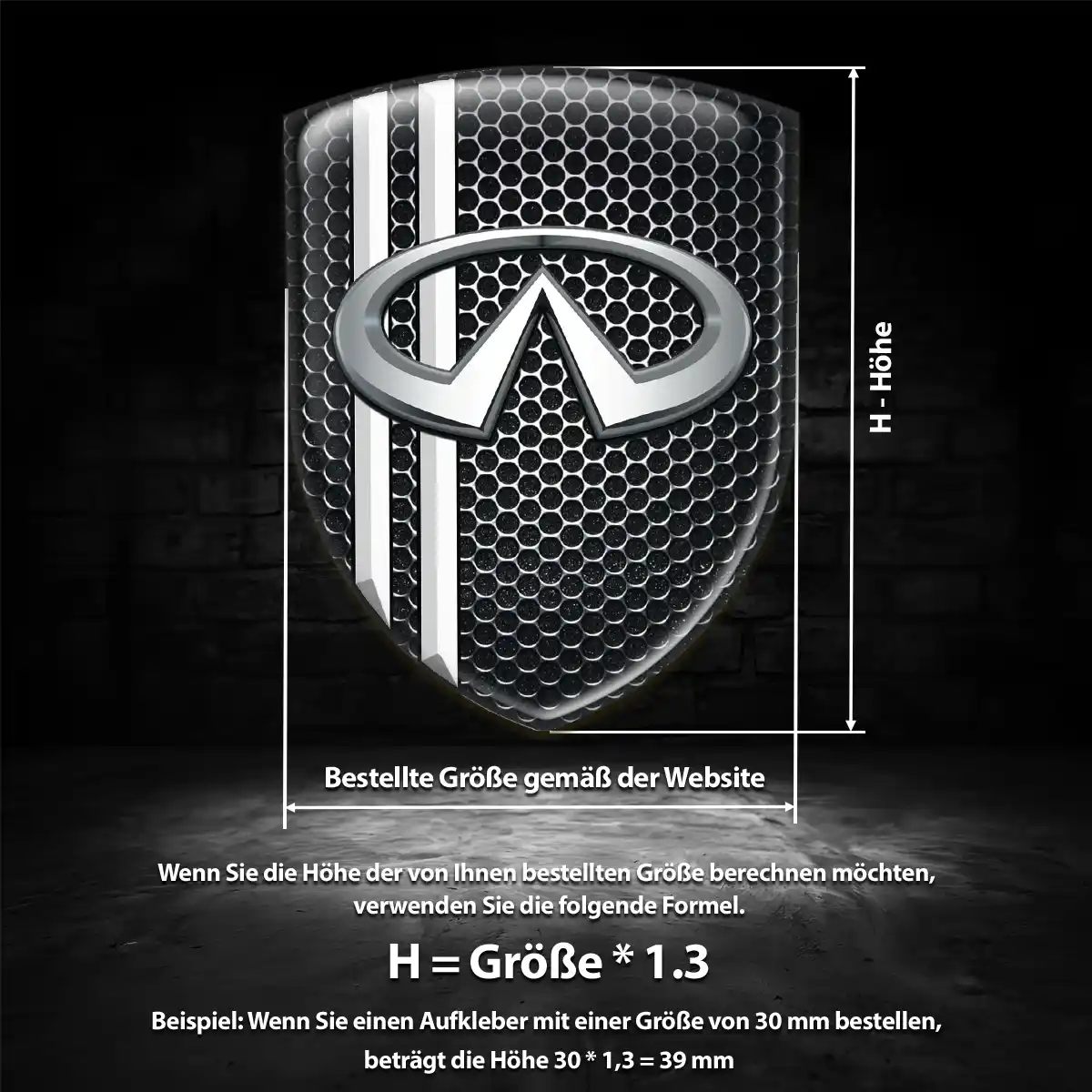 Infiniti Embleme Auto Tuningfahrzeug