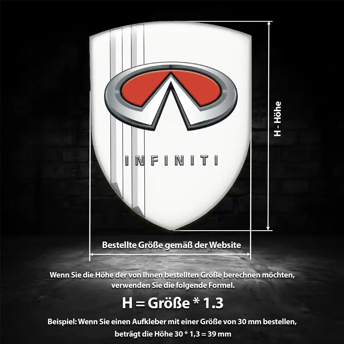 Infiniti Embleme Hochwertiges Harz