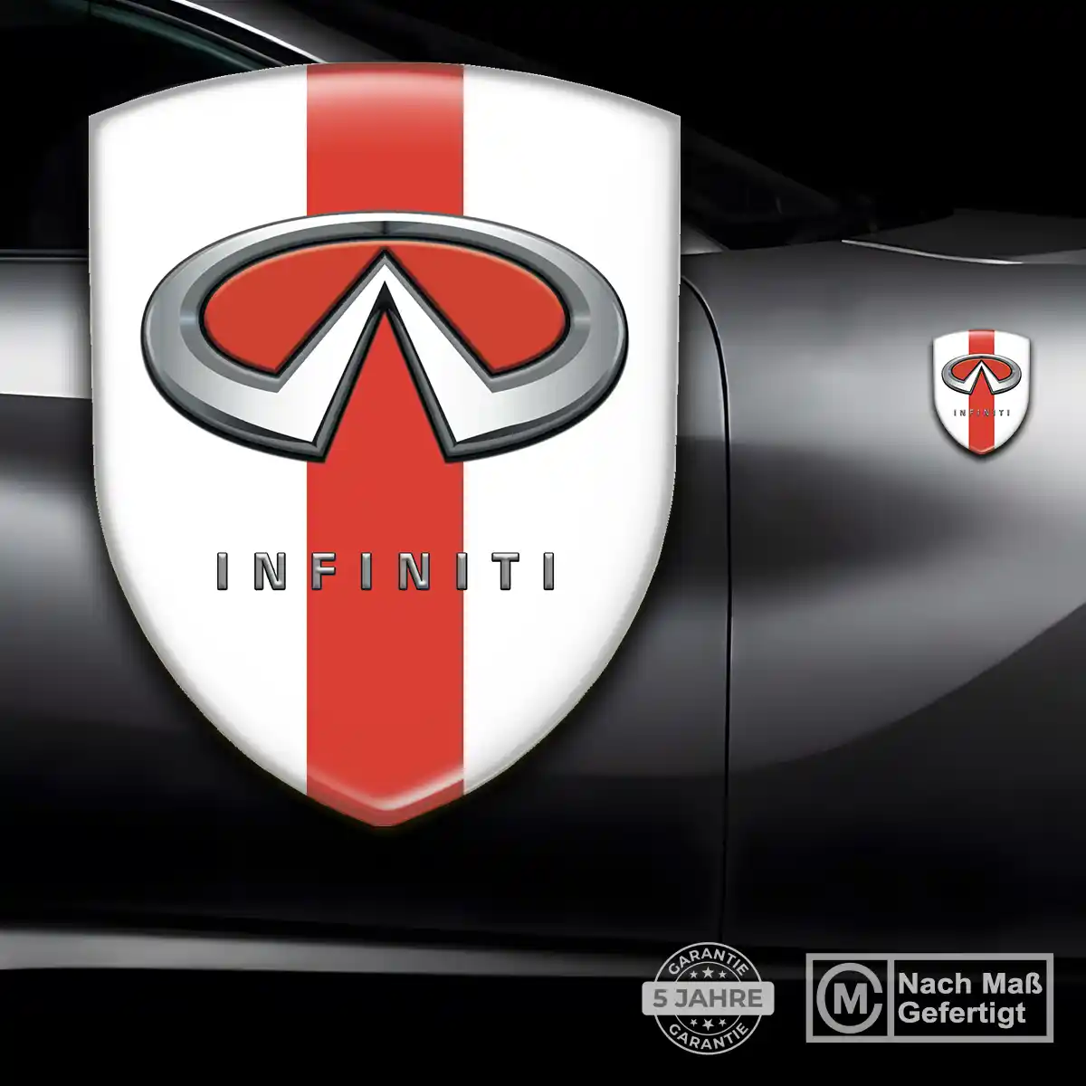 Infiniti Embleme Silikon Aufkleber Anspruchsvolles Design
