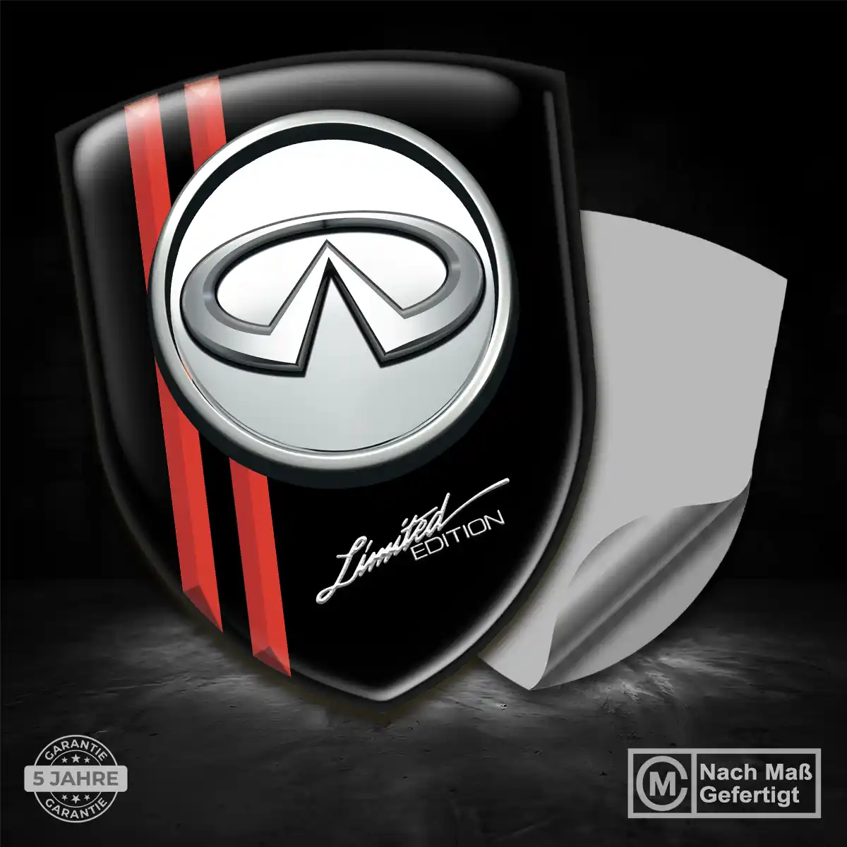 Infiniti Embleme Silikon Aufkleber Auto Elegantes Design