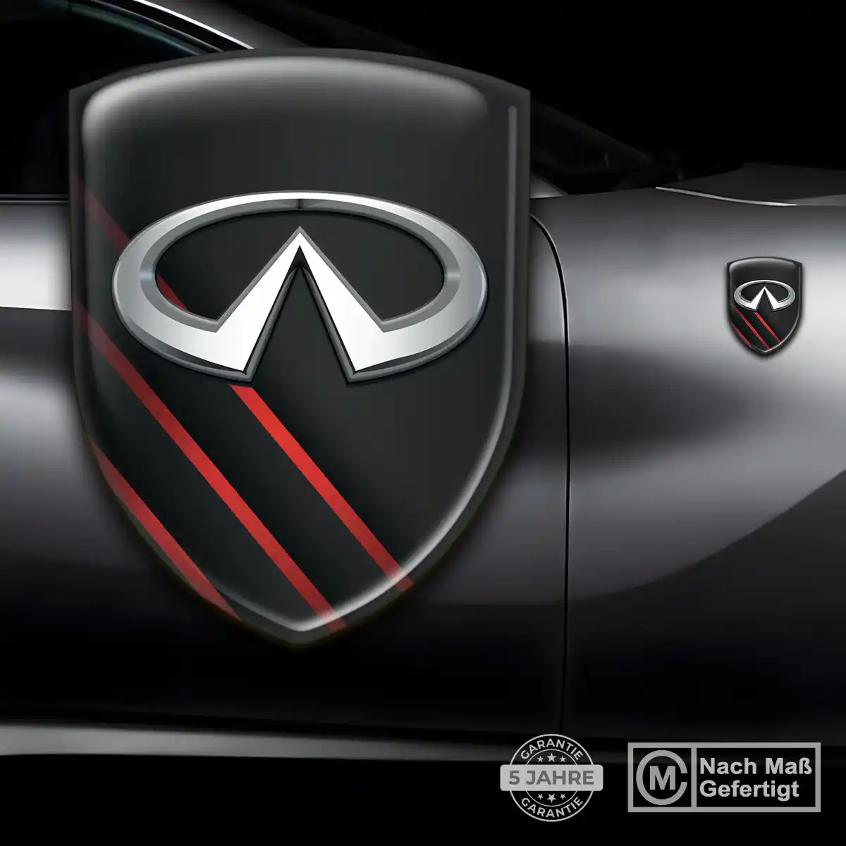 Infiniti Embleme Silikon Aufkleber Auto Exterieurdesign