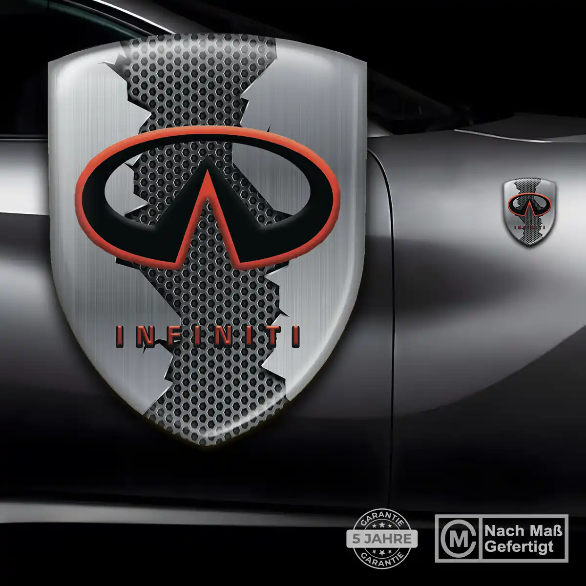 Infiniti Embleme Silikon Aufkleber Auto Hochwertiges Harz