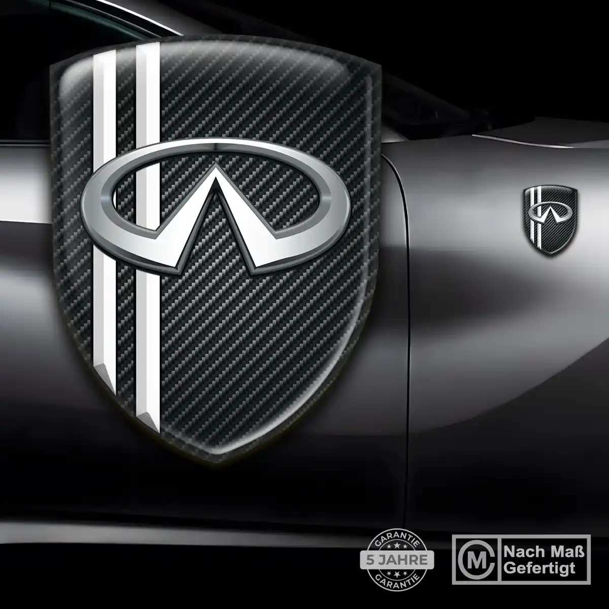 Infiniti Embleme Silikon Aufkleber Auto Limitierte Auflage