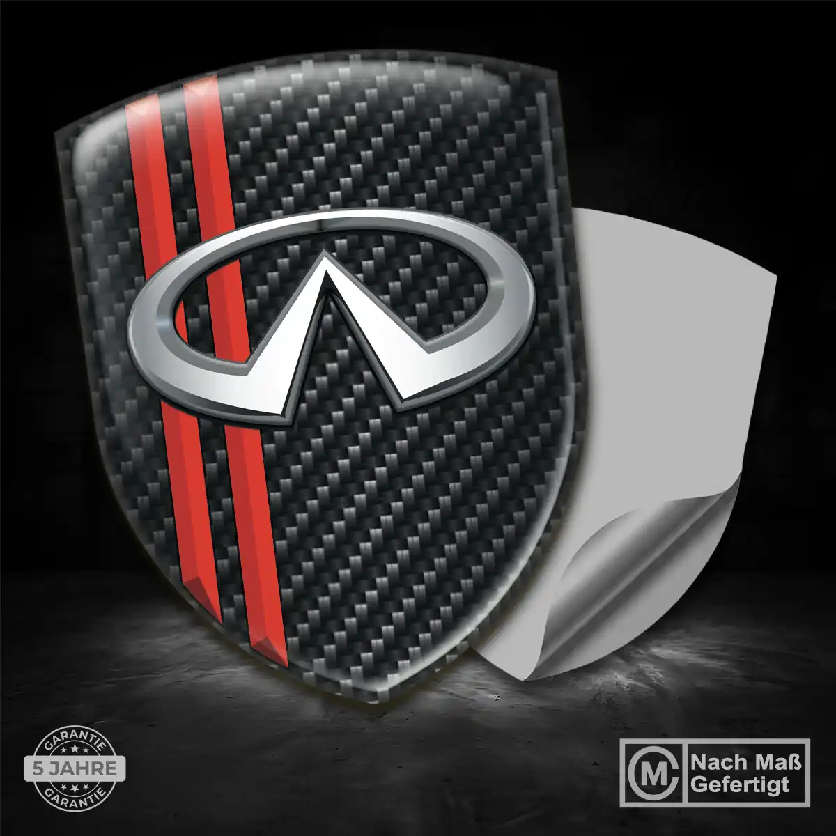 Infiniti Embleme Silikon Aufkleber Auto Markenedition