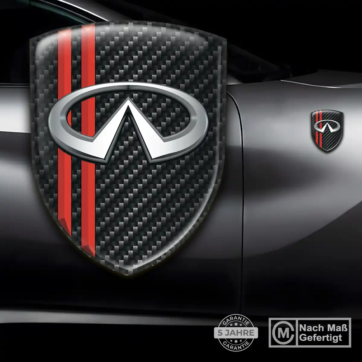Infiniti Embleme Silikon Aufkleber Auto Markenedition