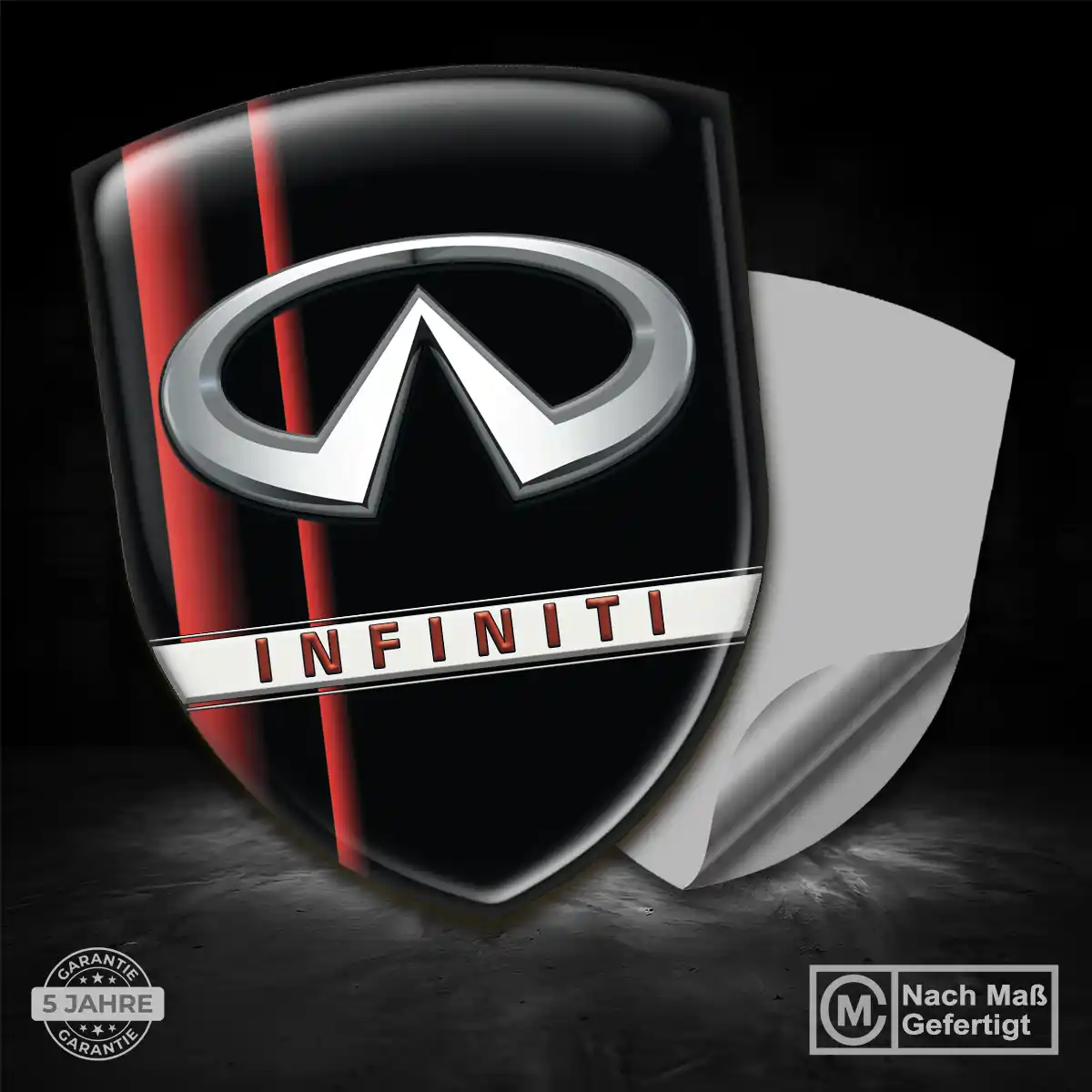 Infiniti Embleme Silikon Aufkleber Auto Premium-Edition