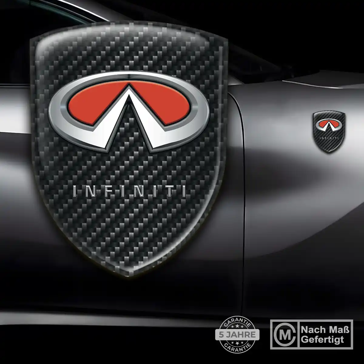 Infiniti Embleme Silikon Aufkleber Auto Stilvolles Design