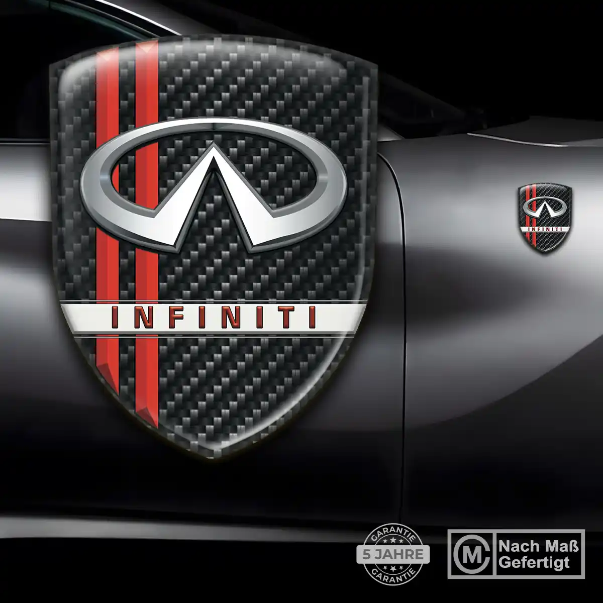 Infiniti Embleme Silikon Aufkleber Überzeugende Qualität