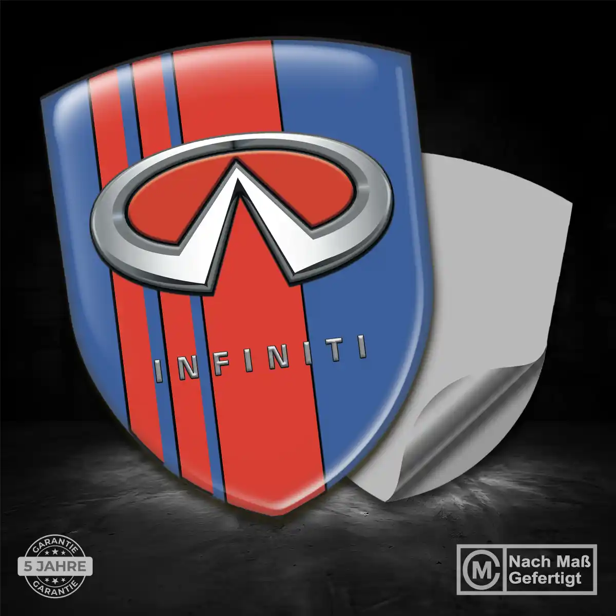 Infiniti Embleme Silikon Aufkleber Edles Design