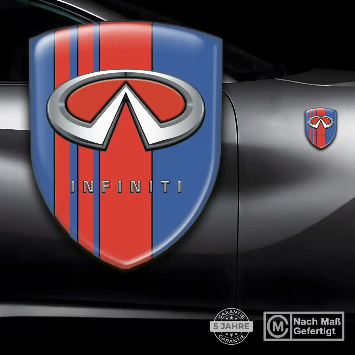 Infiniti Embleme Silikon Aufkleber Edles Design