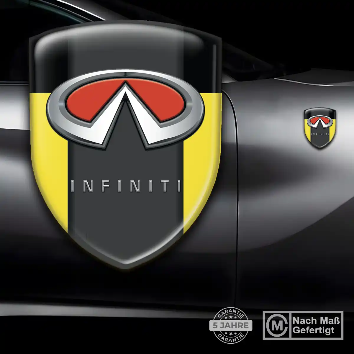 Infiniti Embleme Silikon Aufkleber Elegantes Design