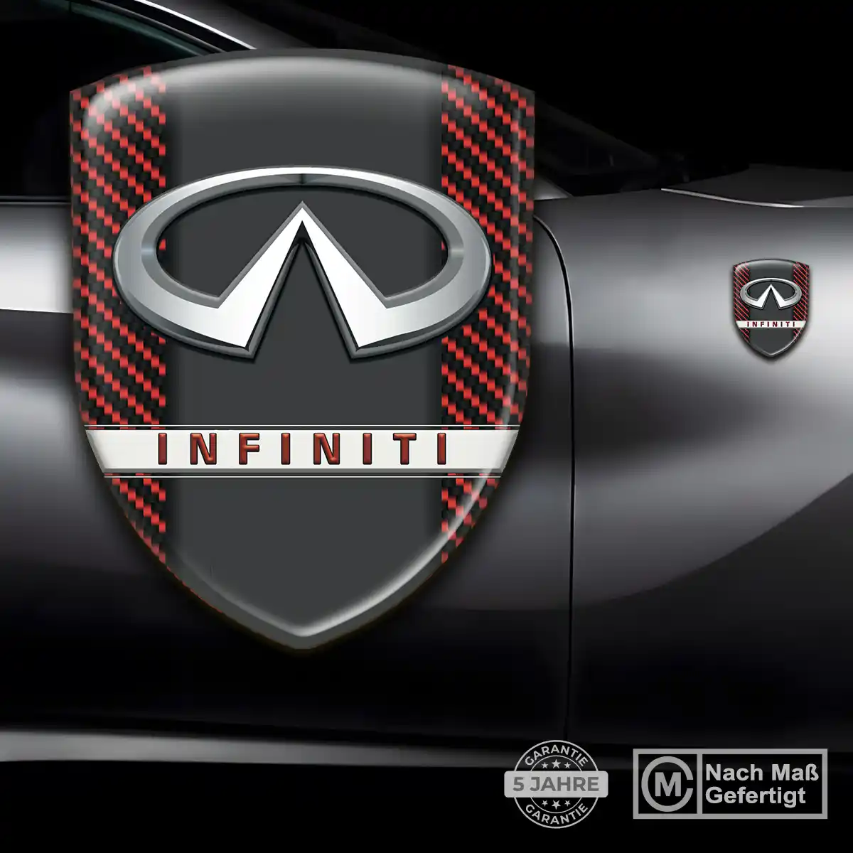 Infiniti Embleme Silikon Aufkleber Hochwertiges Harz