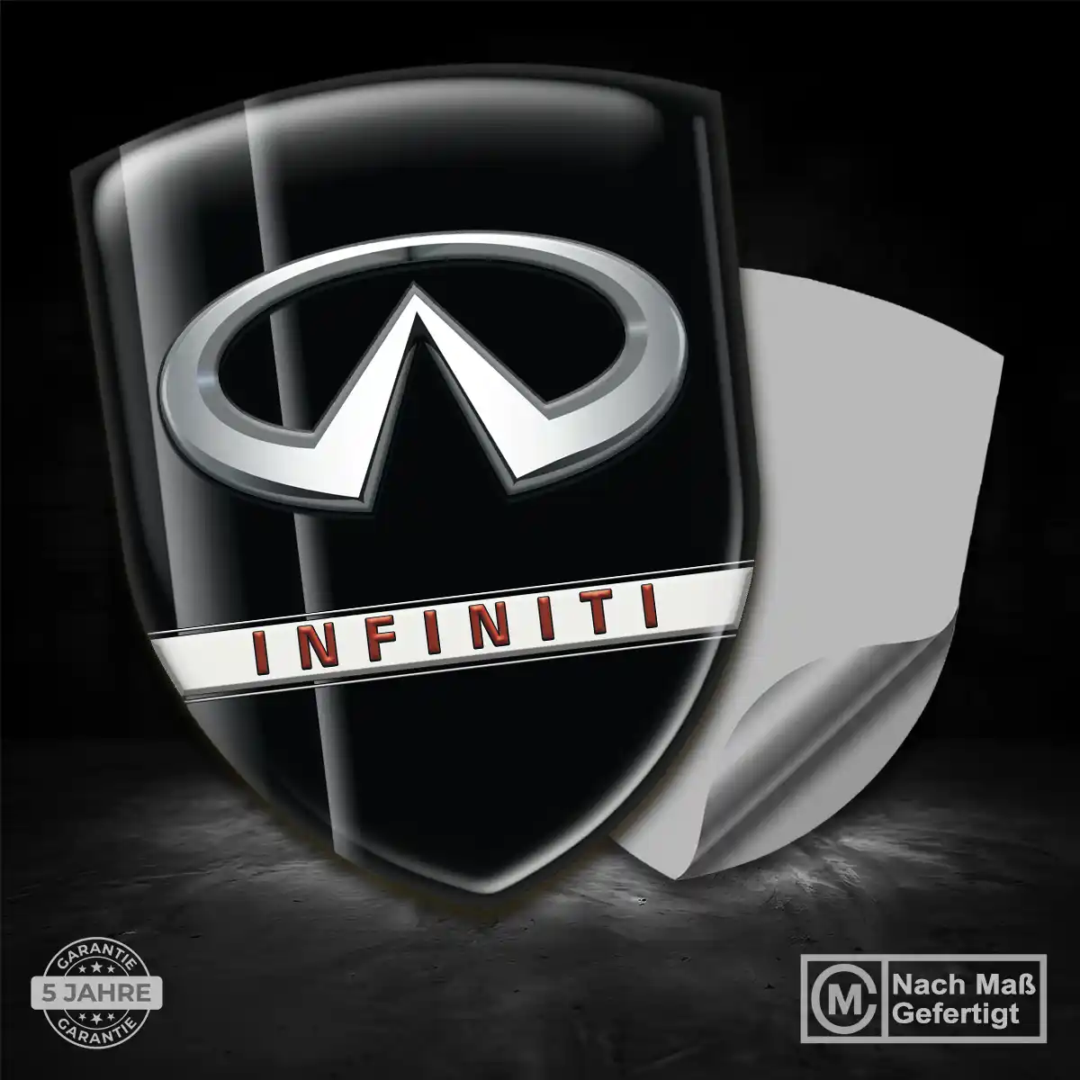Infiniti Embleme Silikon Aufkleber Modernes Design