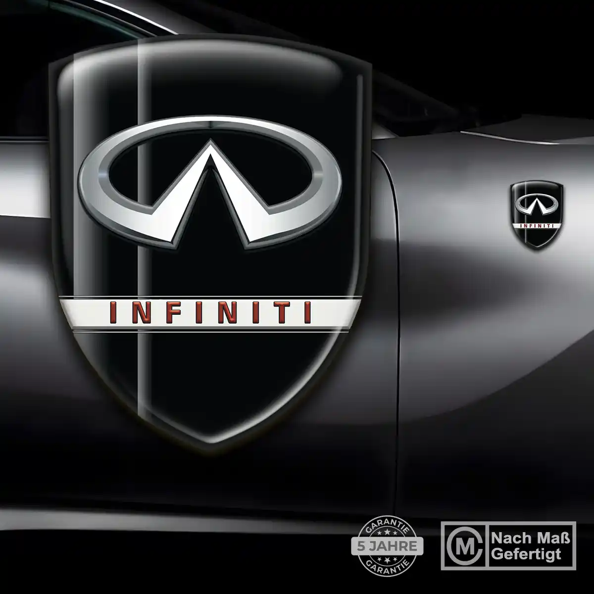 Infiniti Embleme Silikon Aufkleber Modernes Design