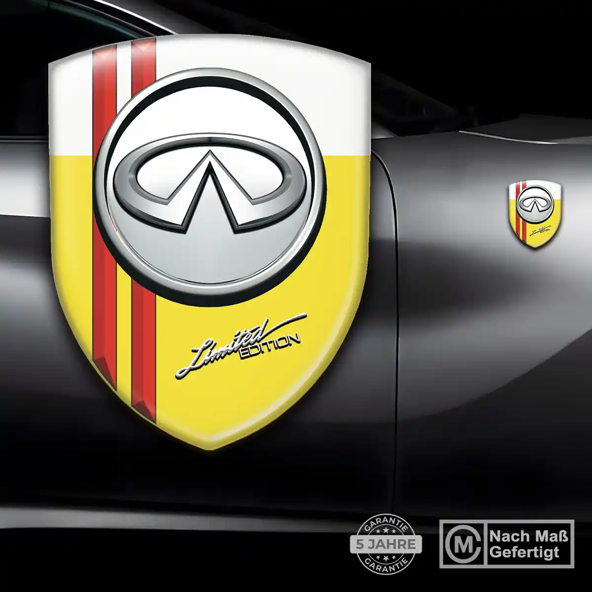 Infiniti Embleme Silikon Aufkleber Premiumqualität