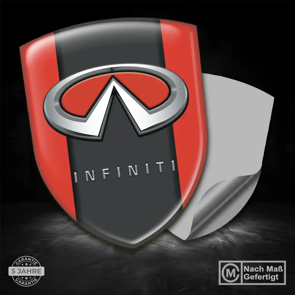 Infiniti Embleme Silikon Aufkleber Spitzenqualität