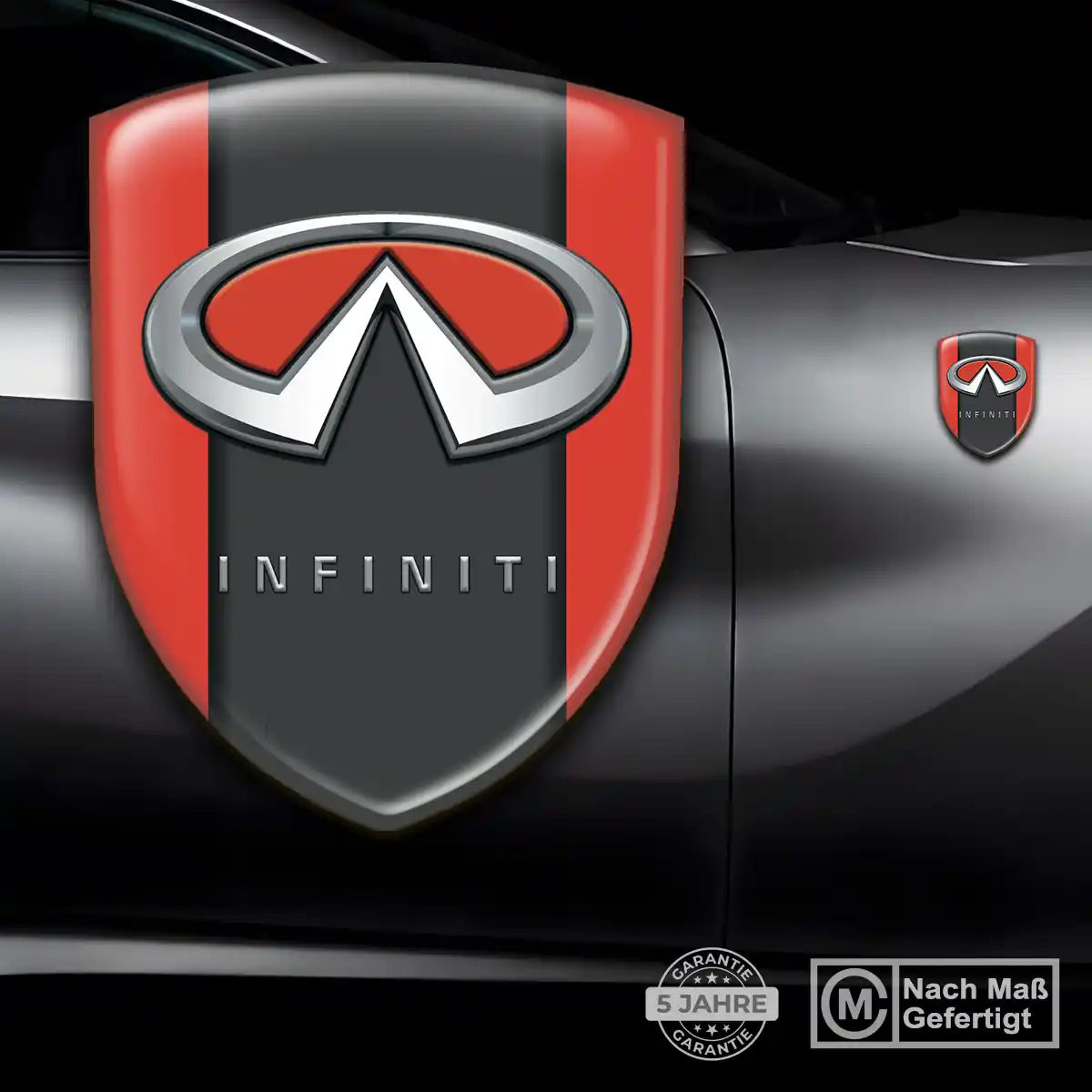 Infiniti Embleme Silikon Aufkleber Spitzenqualität