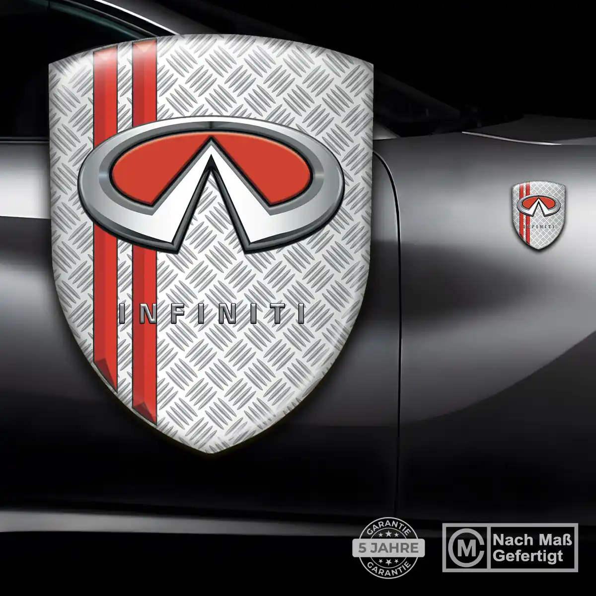 Infiniti Silikon Aufkleber Auto Edles Design