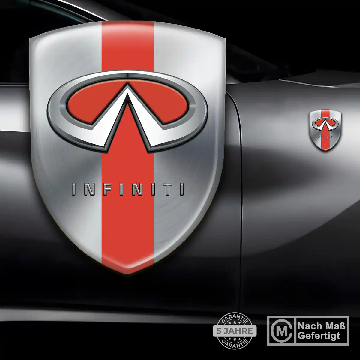 Infiniti Silikon Aufkleber Auto Markenedition