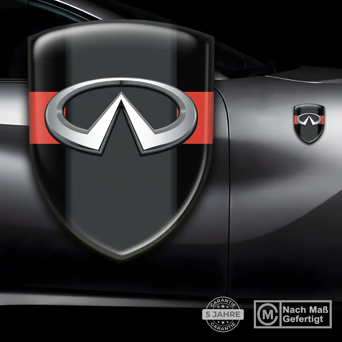 Infiniti Silikon Aufkleber Edles Design