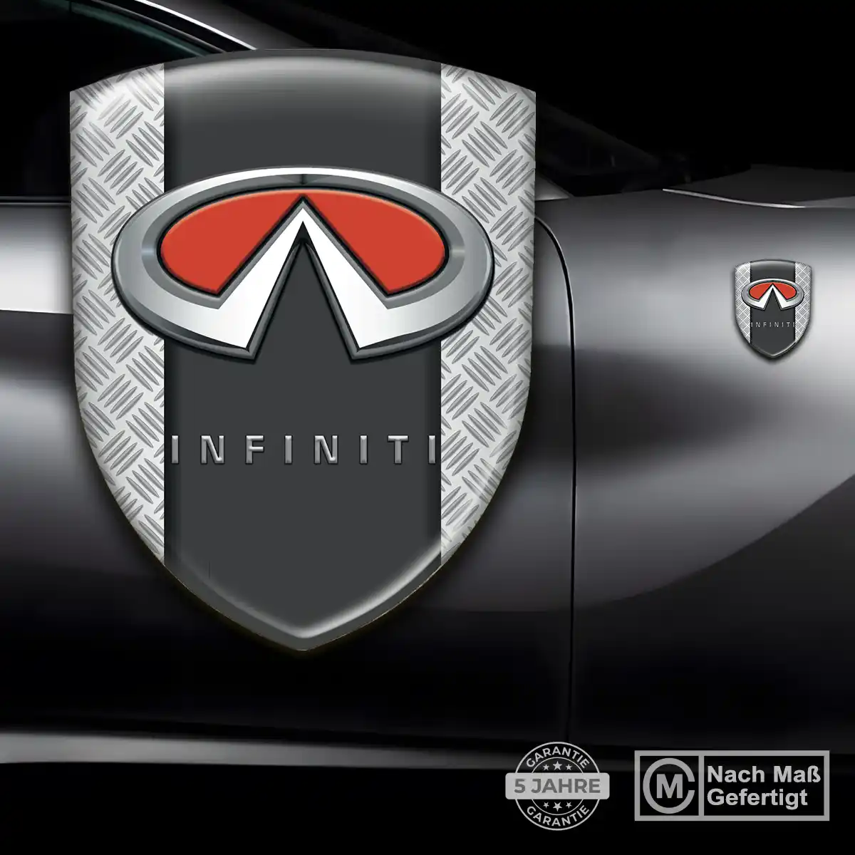 Infiniti Silikon Aufkleber Embleme Anspruchsvolles Design