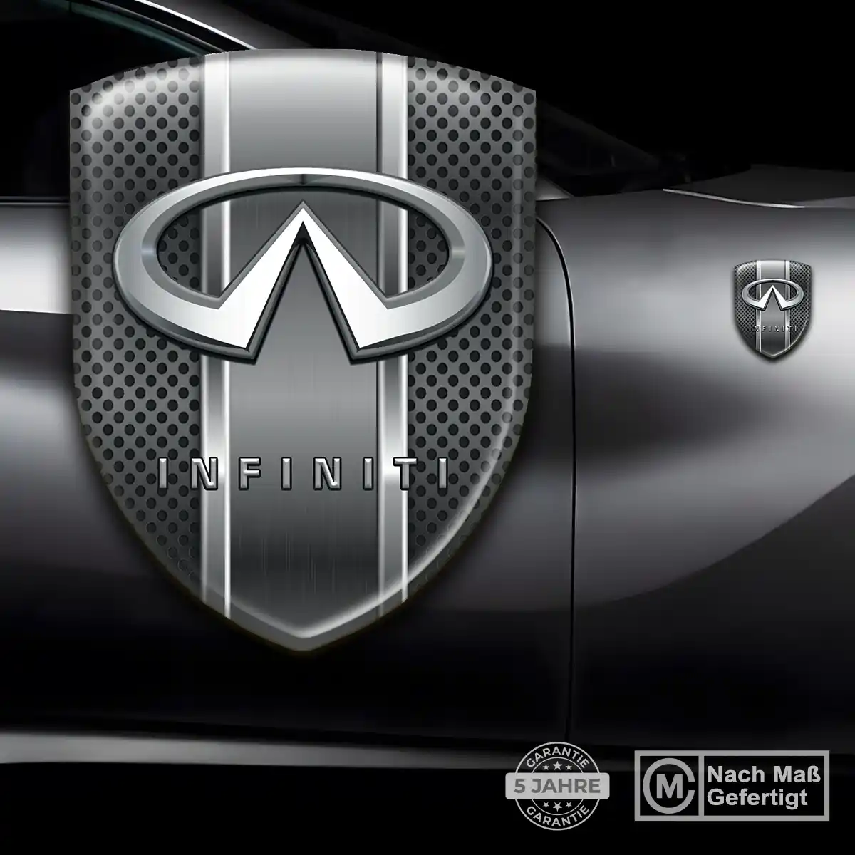 Infiniti Silikon Aufkleber Embleme Ausdrucksstarkes Design