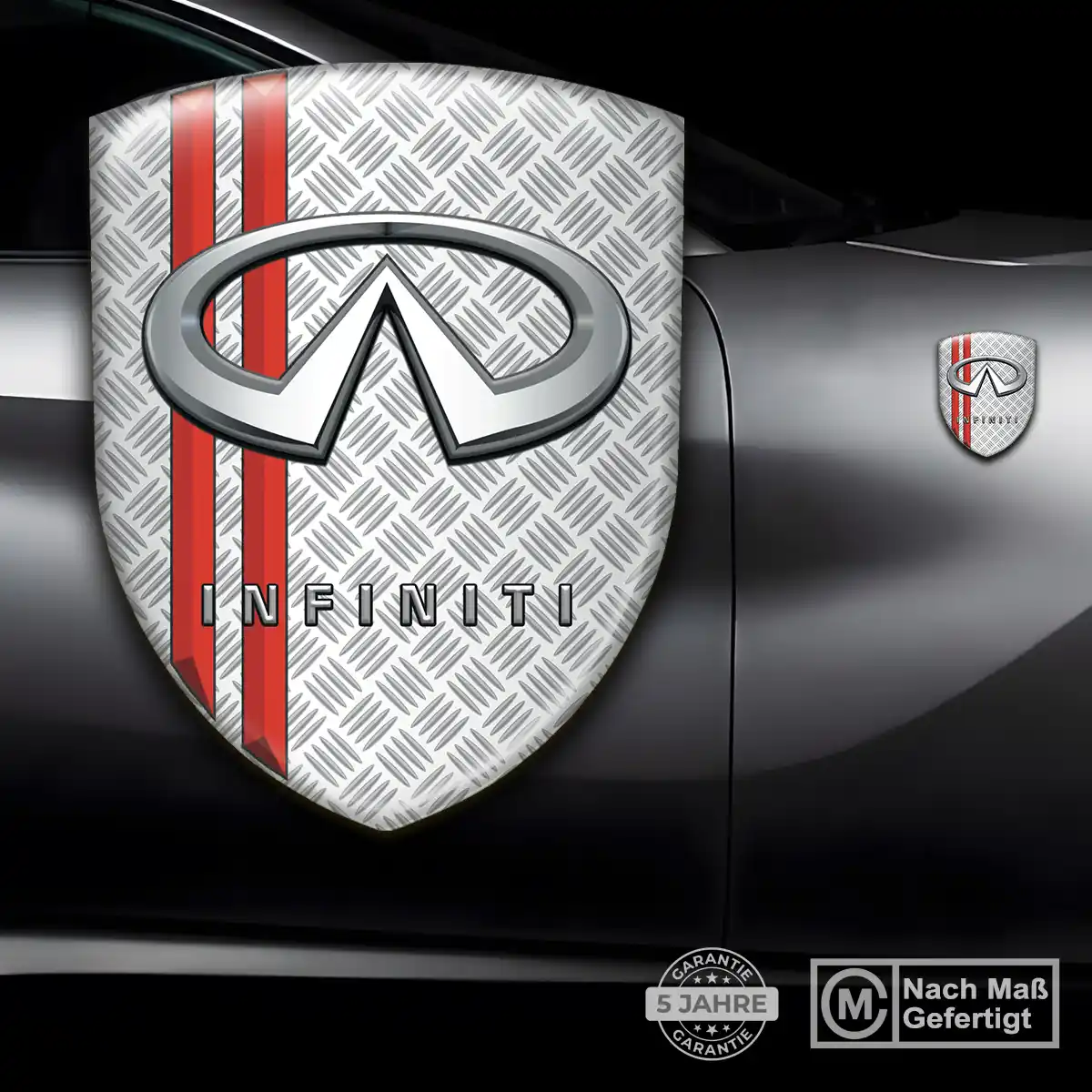 Infiniti Silikon Aufkleber Embleme Auto Edles Design