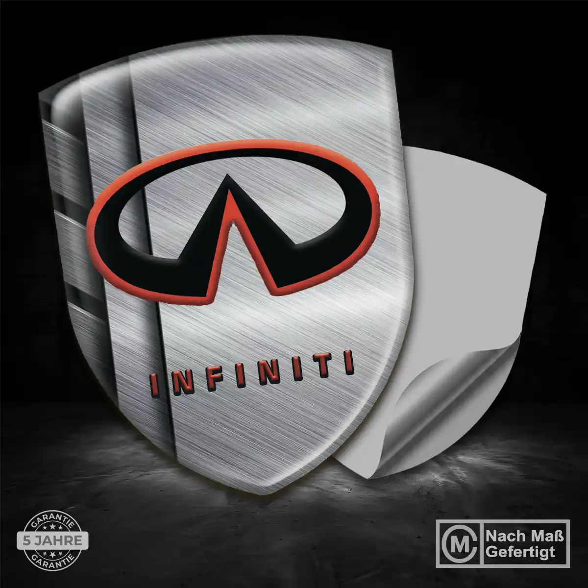 Infiniti Silikon Aufkleber Embleme Auto Elegantes Design