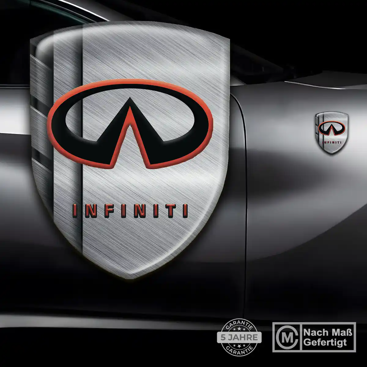 Infiniti Silikon Aufkleber Embleme Auto Elegantes Design