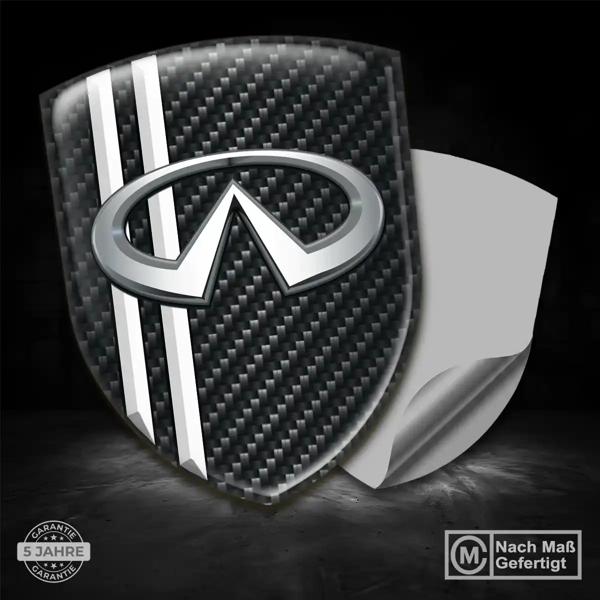 Infiniti Silikon Aufkleber Embleme Auto Hohe Qualität