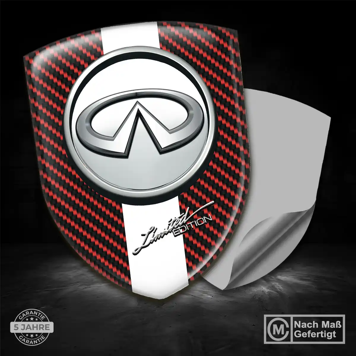 Infiniti Silikon Aufkleber Embleme Auto Limitierte Auflage