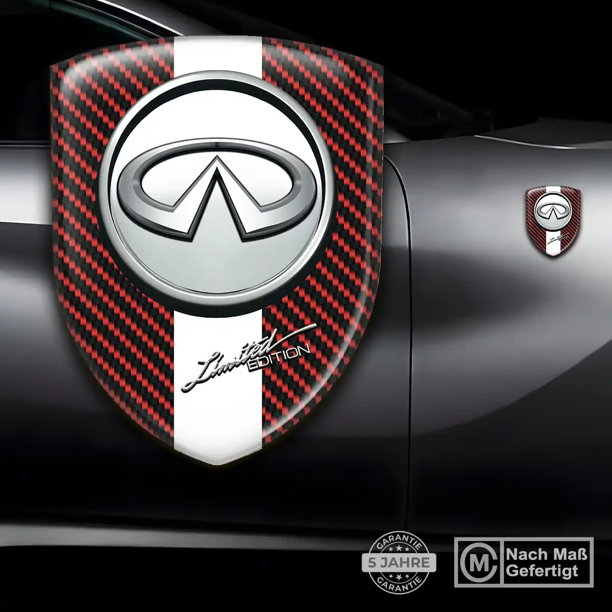 Infiniti Silikon Aufkleber Embleme Auto Limitierte Auflage
